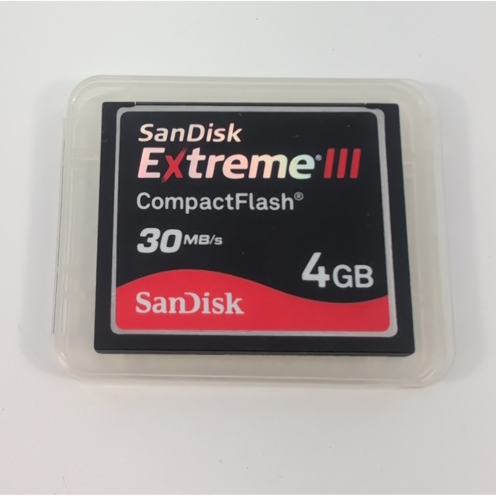 SanDisk Extreme III 4GB CompactFlash Card OEM - Tested